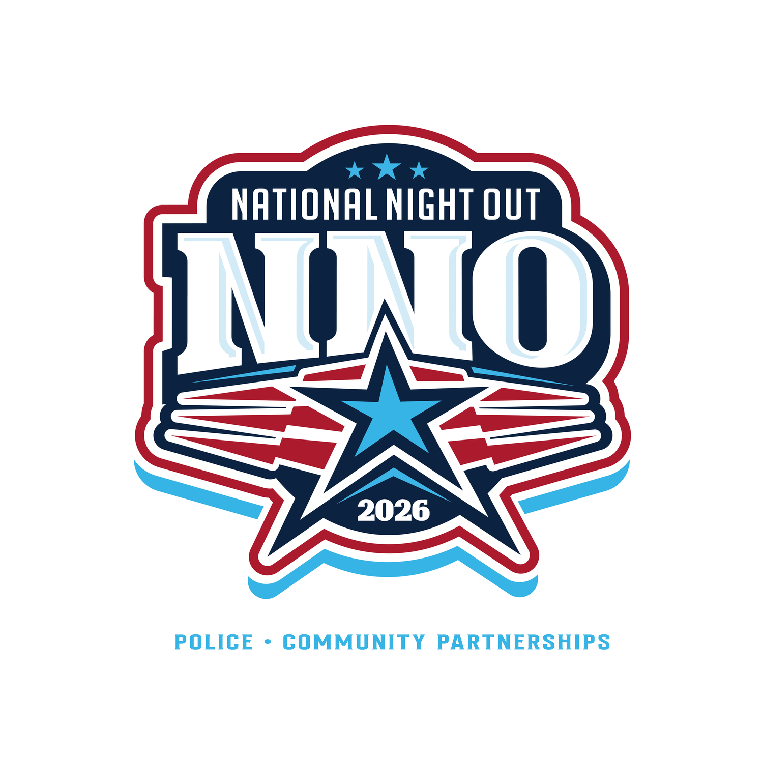 National Night Out 40 Year logo